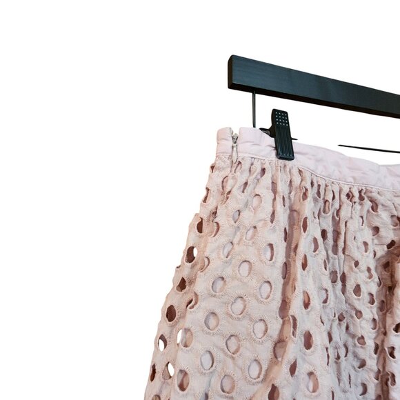 Forever 21 Womens Skirt Size S Pink Layered Eyelet Design - Picture 3 of 4